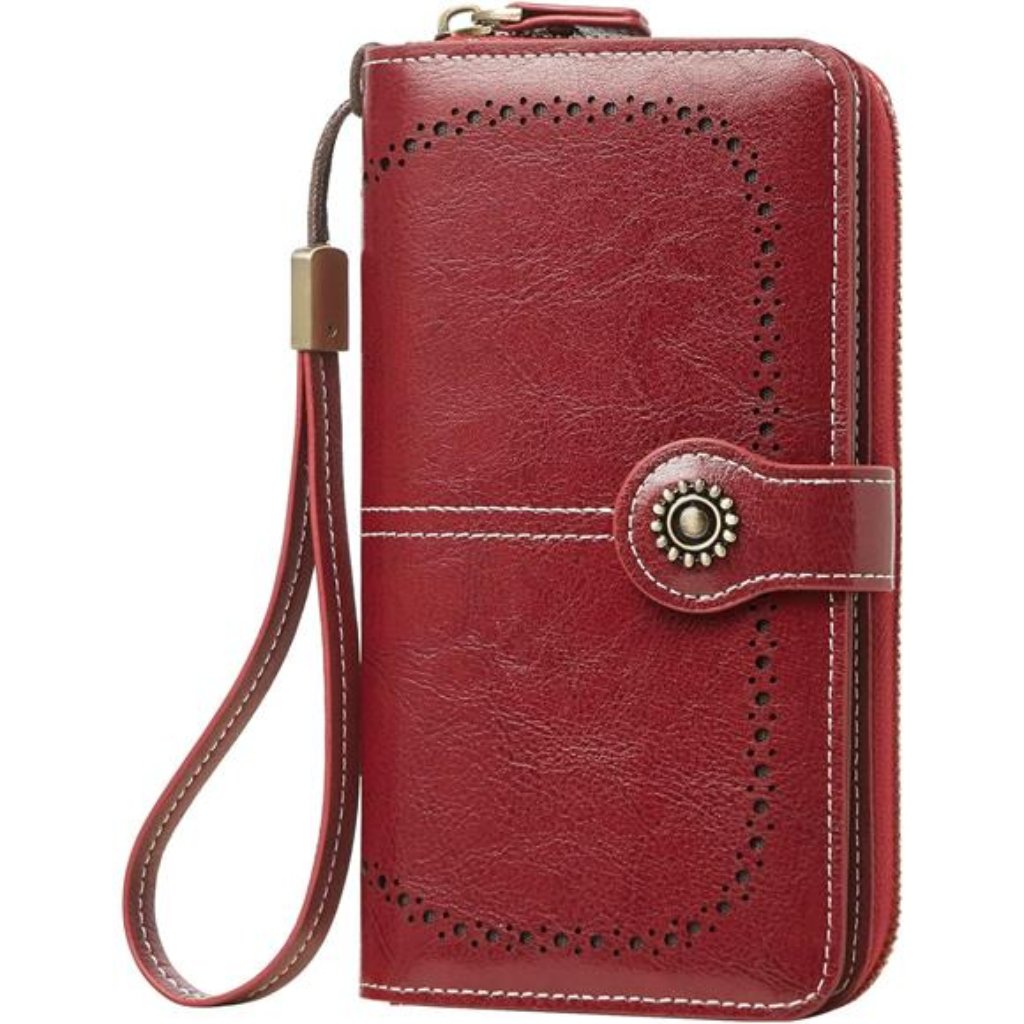 Wallet For Women Rfid Blocking Leather Large Capacity Card Holder Ladies Phone